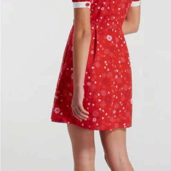 ModCloth | Red Patterned Dress - Picture 2 of 4